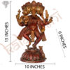 Photo of Panchamukhi Ganesha Statue - with measurements