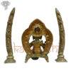 Photo of Lord Ganesh / Ganesha Statue with two set of Ivory shaped stands - Back side