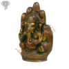 Photo of Lord Vinayaka carved inside Hand - facing Right side