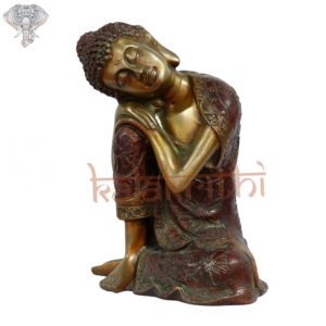 Photo of Slant Headed Lord Gowtham Buddha Statue - Facing Front