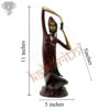 Photo of Home Decor - Maroon coloured Lady - with measurements