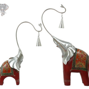 Photo of Home Decor - Red coloured Elephants - facing Left Side