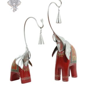 Photo of Home Decor - Red coloured Elephants - Facing Front