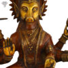 Photo of Blessing Hands Varaha Swamy Sculpture Sitting on Lotus Throne-17"-zoomed in