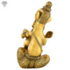 Photo of Very Unique Ganesh Statue with Pen in his hand writing Ramayan with beautiful Gold Finishing-11"-Back side