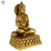 Photo of Lord Hanuman Statue, Sitting and Meditating-13"-facing Left side