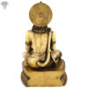 Photo of Sitting Lord Hanuman Statue with blessing hands-14"-Back side