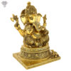 Photo of Unique Ganesha Statue with Artistic work on body-14"-Facing left side