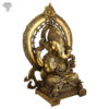 Photo of Serene Ganesha Statue with Arch at back-23"-facing Right side