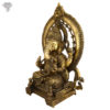 Photo of Serene Ganesha Statue with Arch at back-23"-facing Left side