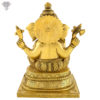 Photo of Unique Ganesha Statue with Artistic work on body-14"-Back side