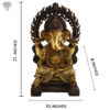 Photo of A Rare 3-toned Lord Ganpati Statue-21"-with Measurements