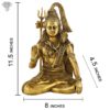Photo of Lord Shiva with blessing hands-11"-with Measurements