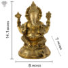 Photo of Beautiful Ganapati statue with blessing hands-14"-with measurements