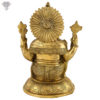Photo of Beautiful Ganapati statue with blessing hands-14"-Back side