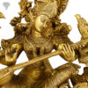 Photo of Very Rare, Very Artistic Goddess Saraswati Statue-16"-Zoomed in