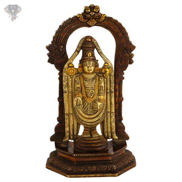 Photo of Very beautiful Venkateshwara Idol with 3 shades in it-9"-Facing Front