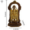 Photo of Very beautiful Venkateshwara Idol with 3 shades in it-9"-with measurements