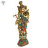 Photo of Lord Krishna Statue with Flute-31"-Facing Right side