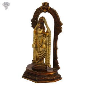 Photo of Very beautiful Venkateshwara Idol with 3 shades in it-9"-facing Left side