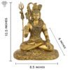 Photo of Lord Shiva with blessing hands-10"-with measurements