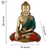 Photo of Beautiful Handcrafted Buddha Statue-28"-with measurements
