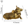 Photo of Antic Lord Nandi-7"-with measurements