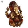 Photo-of-Artistic-Ganesh-Statue-with-Maroon-Finishing-14"-with-measurements