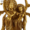 Photo of Radha Krishna Statue with flute, Standing under a Tree-17"-with Measurements
