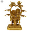 Photo of Radha Krishna Statue with flute, Standing under a Tree-17"-Back side