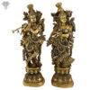 Photo of Shining Standing Radha Krishna Statue with flute-17"-Facing Front