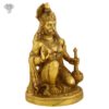 Photo of Hanuman Statue, Sitting with blessing hands-10"-facing Left side