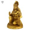 Photo of Hanuman Statue, Sitting with blessing hands-10"-facing Right side