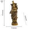 Photo of Goddess Radha Statue-16"-with Measurements