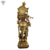 Photo of Standing Krishna Statue with flute with Shining Copper Finishing-17"Back side