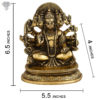 Photo of Antic Panchamukhi Hanuman | 5-faced Hanuman Statue |-6"-with measurements