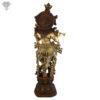 Photo of Standing Krishna Statue with flute with 3-toned colouring-17"Back side