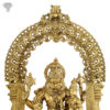 Photo of Beautiful Hand Crafted, Bronze, Lord Lakshmi Narashimha Statue-20"-Zooming Arch