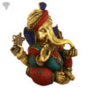 Photo of Serene Ganesha statue with Blessing Hands-15"-Facing left side
