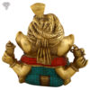 Photo of Serene Ganesha statue with Blessing Hands-15"-Back side