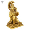 Photo of Hanuman Statue, Sitting with blessing hands-9"-facing Left side