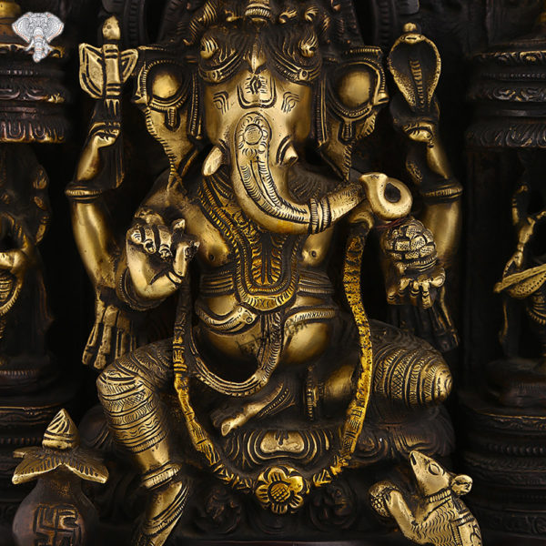 Lord Ganesh holding Axe and Snake in his hands – 19″ – 