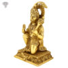 Photo of Hanuman Statue, Sitting with blessing hands-9"-facing Right side