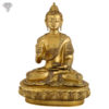 Photo of Beautiful Handcrafted Buddha Statue with Gold Finishing-17"-Facing Front