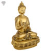 Photo of Beautiful Handcrafted Buddha Statue with Gold Finishing-17"-Facing Right side