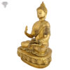 Photo of Beautiful Handcrafted Buddha Statue with Gold Finishing-17"-Facing left side