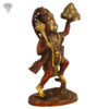 Photo of Lord Hanuman carrying Hill and flying-9"-facing Right side