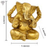 Photo of Unique Ganesha Statue with no Crown-6"-with measurements