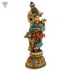 Photo of Standing Radha Statue with Beautiful Multicolour Turquoise work-15"-Facing Right side