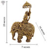Photo of Very Unique Elephant Statue with Ganesha Riding it-23"-with Measurements